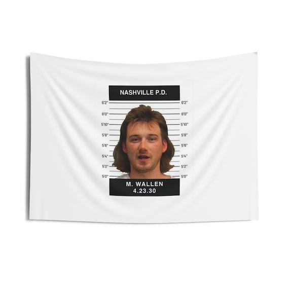 Morgan wallen mugshot hoodie hot sale