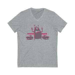 Illegal Alien | Cool fun Alien T-shirt | run frijol | Unisex Jersey Short Sleeve V-Neck Tee