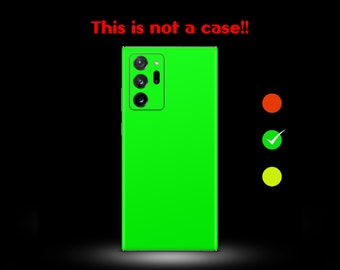 Skin néon pour Samsung Galaxy Note Series | Vinyle 3M | Coque arrière pour tous les Samsung Galaxy Note Series