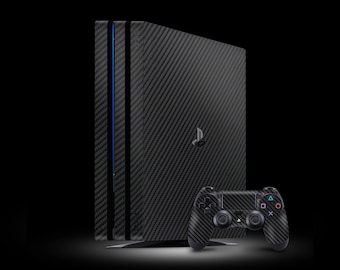 PS4 Carbon Fiber Skin | 3M Vinyl | Full wrap skin with the option of adding a skin for the controller
