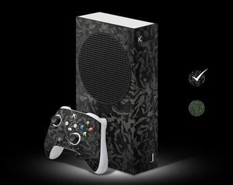 Aspect camouflage Xbox S | Vinyle 3 M | Habillage intégral avec la possibilité d'ajouter un habillage pour la manette