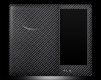 Amazon Kindle Carbon Fiber Skin | 3M Vinyl | Full wrap skin with or without logo cutout