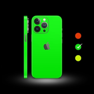 iPhone Neon Hülle | 3 Meter Vinyl | Full Wrap Skin für alle iPhone Modelle