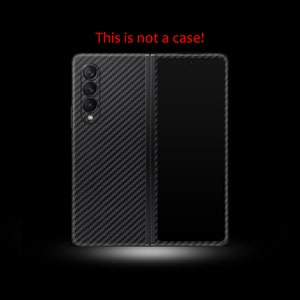 Samsung Galaxy Z Fold koolstofvezel skin | 3M-vinyl | Skin voor achterkant en scherm voor alle Samsung Galaxy Z Fold-series