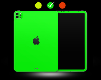 Skin néon pour iPad | Vinyle 3 M | Skin enveloppant complet pour modèles Pro/Air/Mini