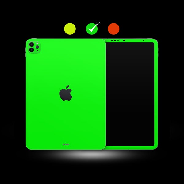 iPad Neon Skin | 3M Vinyl | Full Wrap Skin for Pro / Air / Mini Models