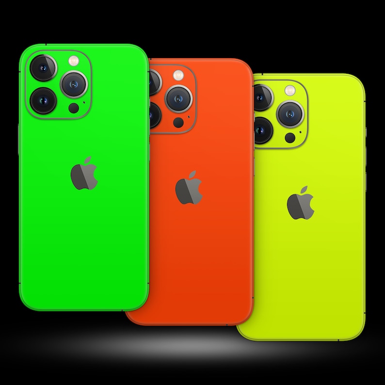 iPhone Neon Skin 3M Vinyl Full Wrap Skin for all iPhone Models image 7