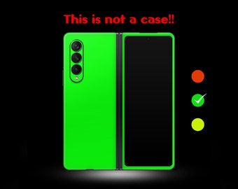 Skin néon pour Samsung Galaxy Z Fold | Vinyle 3M | Coque arrière et écran pour tous les Samsung Galaxy Z Fold