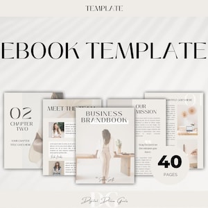 Workbook Template | Canva ebook Template | Ebook template | Course Guide | Workbook | Coaching templates | A4 | 40 pages | Guide | Editable