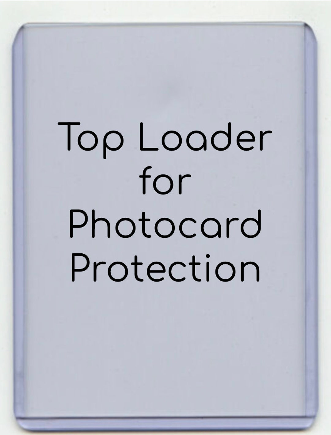 Top Loader Add on for Photocards Etsy