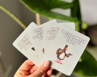 Wallace and Gromit Bookmark - Feathers McGraw Inspired | Funny Bookmark | Double Sided | Gift for Book Lovers |