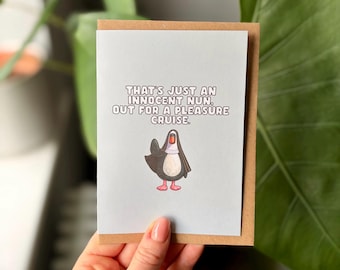 Feathers McGraw Inspired Card | Wallace and Gromit Style Greeting Card | Aardman Animations