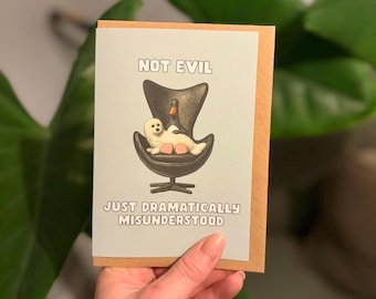 Feathers McGraw Inspired Card | Wallace and Gromit Style Greeting Card
