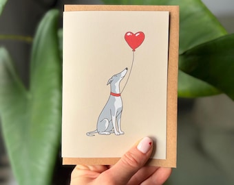 Whippet / Sighthound Greeting Card | Eco Friendly | British Made