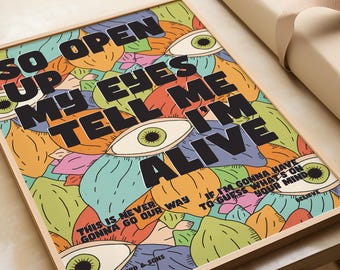 Mumford and Sons 'Believe' Lyric Print: Bold Wall Art