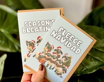 Shaun the Sheep Inspired Christmas Card | Wallace and Gromit | Aardman Inspired Gift