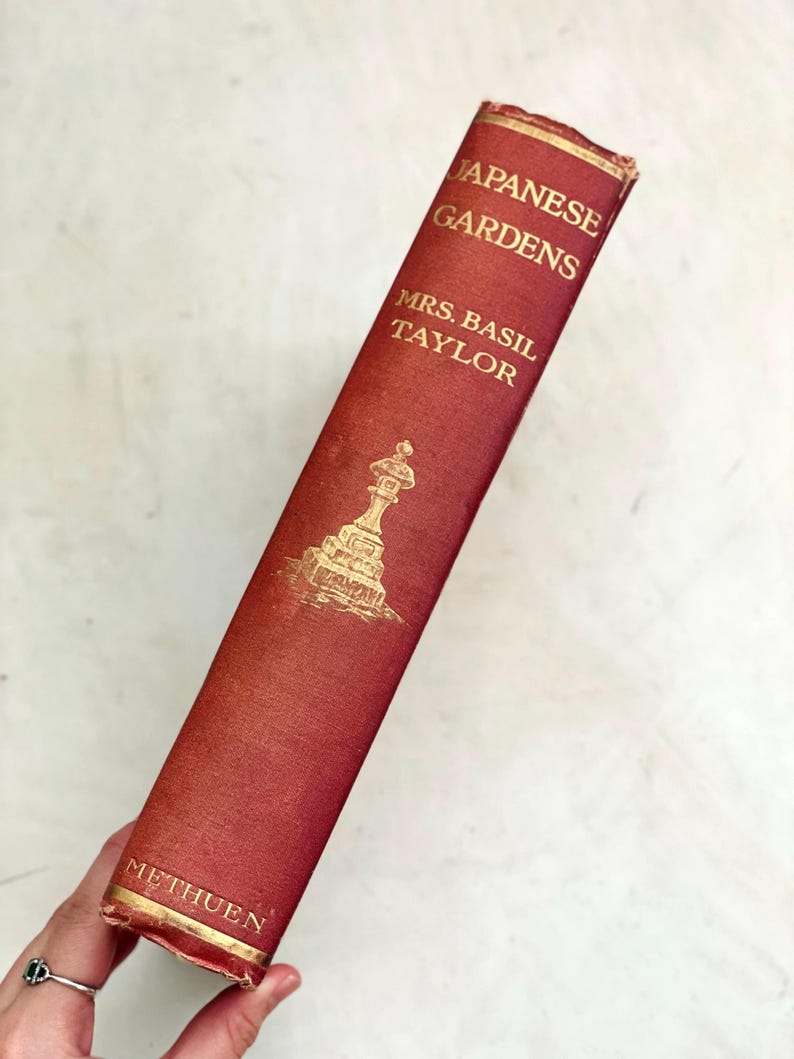 1912 antique garden book Japanese Gardens first edition image 2