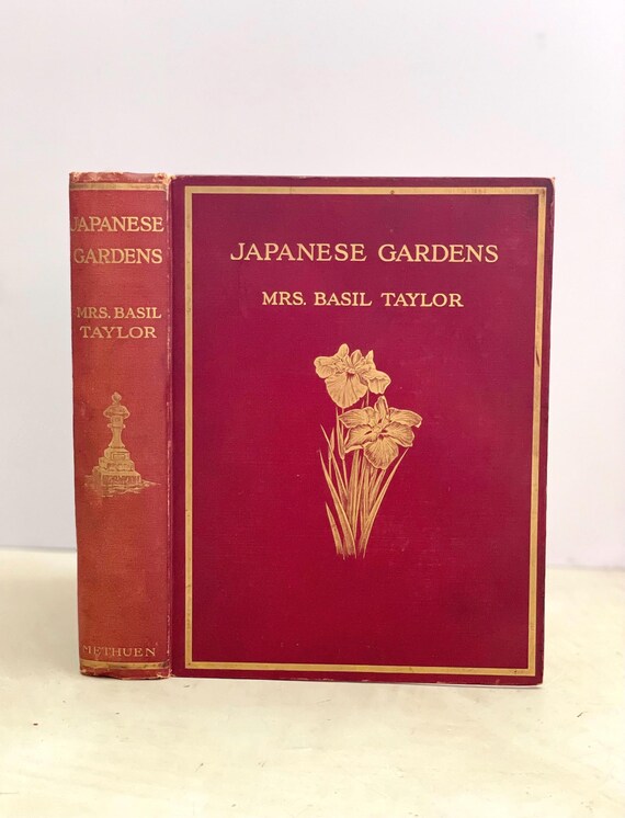 1912 antique garden book Japanese Gardens first edition