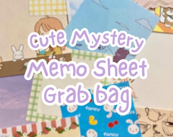 Cute Mystery Memo Sheet Grab Bags