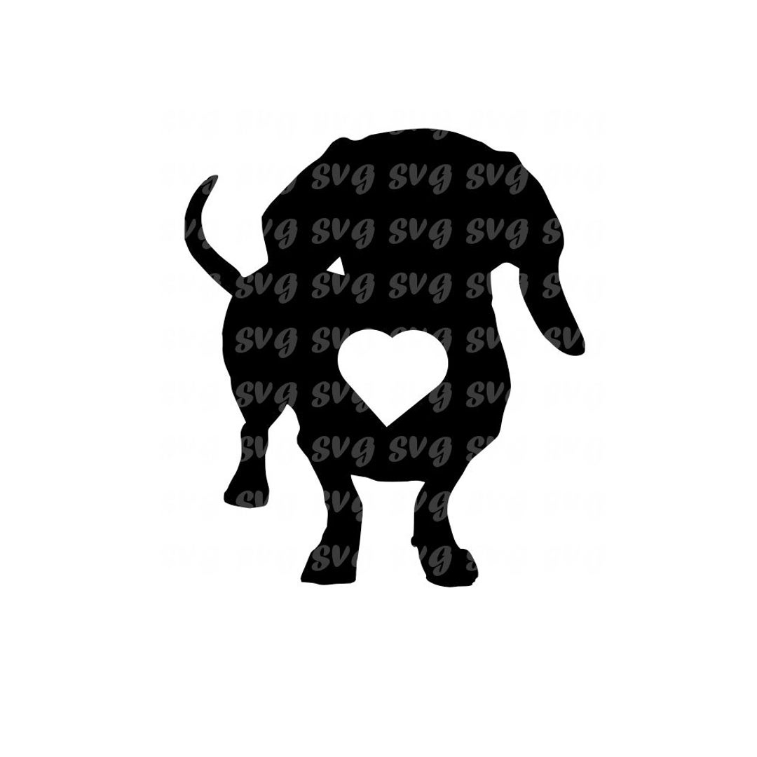 Dachshund Weiner Dog Silhouette SVG and PNG - Etsy