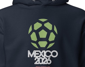 Felpa con cappuccio Coppa del Mondo Messico 2026 / Regalo Futbol Mexicano