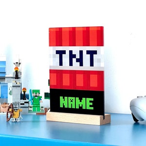 Veilleuse gamertag personnalisée, enseigne nominative gamer tag, enseigne LED gamer, enseigne jeu vidéo