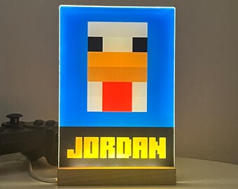 Gamertag Led Night Light, Custom Gamer Desk Lamp, Personalized Gamer Desk Accessories, Custom Name Lighting Home Decor Sign