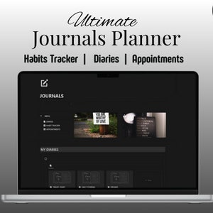 The Ultimate Notion Journal Planner | Notion Dream Journal |  Notion Vacation Journal | Notion Habit Tracker | Notion Appointments Tracker |