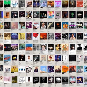 1300 STÜCKE Minimalistisches Album-Cover-Poster, 300 dpi hochwertiger digitaler Download, digitales Musikalbum-Poster, Musikwanddekor-Musikplakatdruck