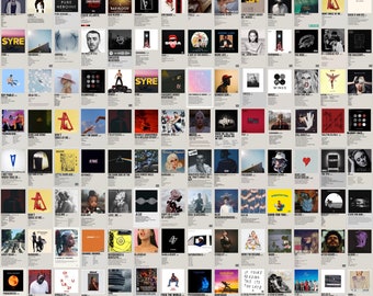 1300 STKS minimalistische albumhoesposter, 300 dpi hoogwaardige digitale download, digitale muziekalbumposters, muziekmuurdecoratie muziekposterafdrukken