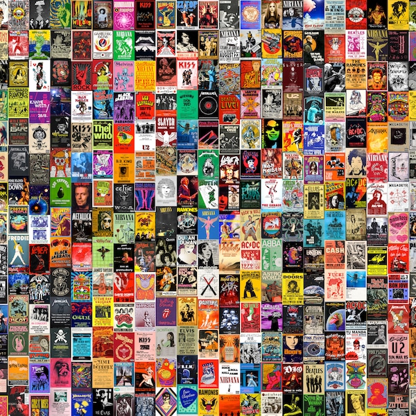 High Quality Concert Posters Etsy