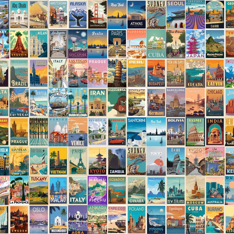Vintage Travel Posters - Etsy