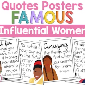 Women&#39;s History Month Bulletin Board - Famous Women Quote Posters