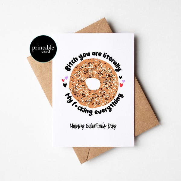 PRINTABLE Happy Galentine's Day Card - Spread Love and Laughter with this Valentine's Day Card for Friend