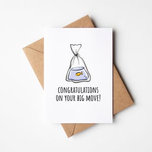 Célébrez le grand déménagement ! - Carte de félicitations amusante pour les nouveaux propriétaires