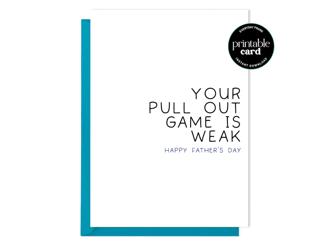 PRINTABLE Funny Fathers Day Card for Husband, New Dad Card From Wife ...