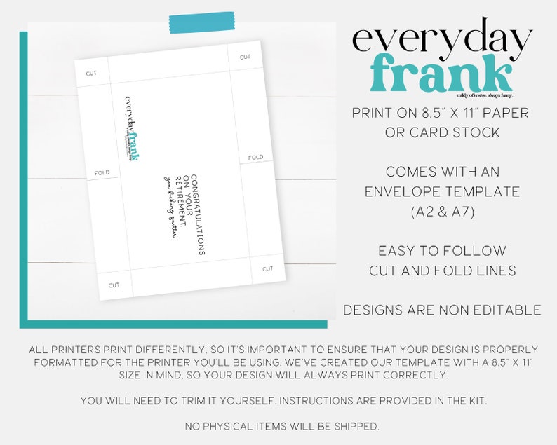 PRINTABLE Funny Birthday Card Happy Birthday 50th Birthday Card, Snarky ...