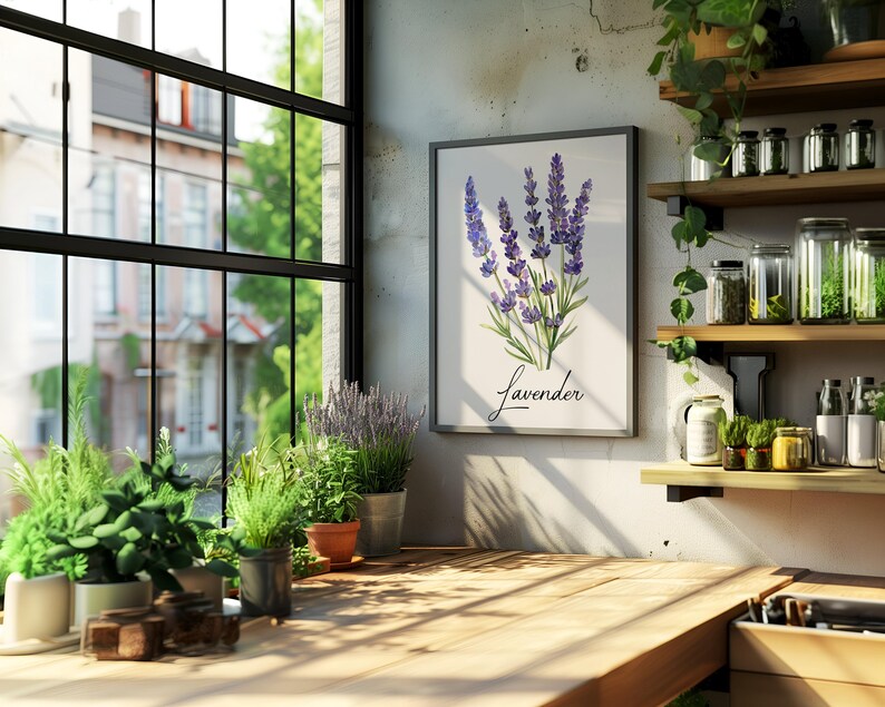 Modern Watercolor Herbs & Spices Print Set of 3,6 or 12, Herbs and ...
