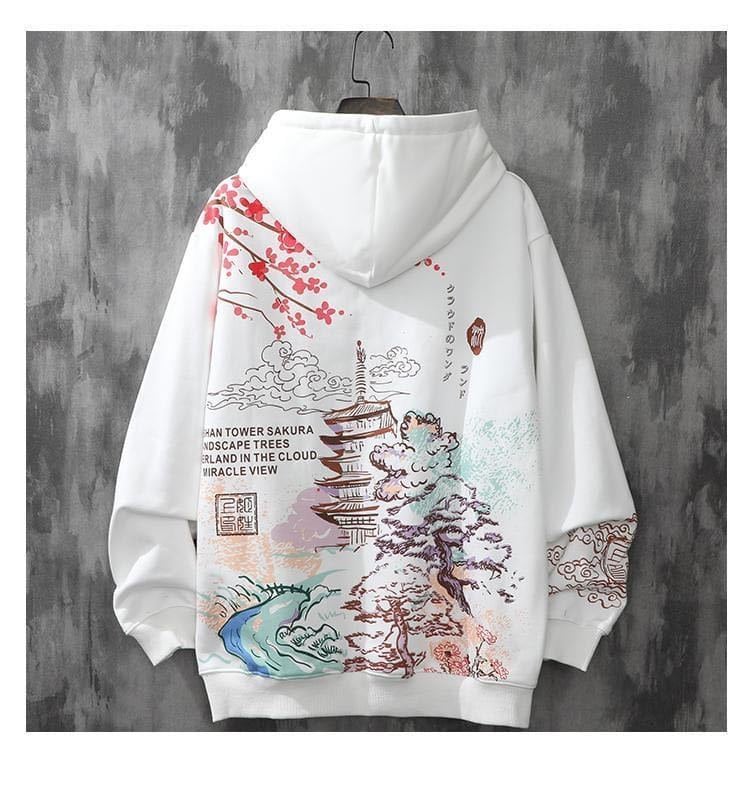 Nander Sudaderas Con Capucha Con Capucha De Cerezo Japonés