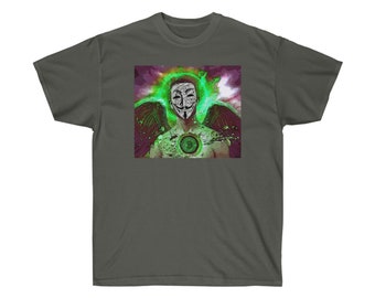 V for Vendetta BTC Angel Sci-Fi Futuristischer Krieger T-Shirt