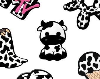 Cow Print Jibbitz Croc Shoe Charms