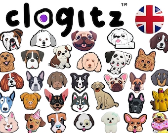 Dog Breed Charms for Clogs, Crocks, Pet Shoe Decoration