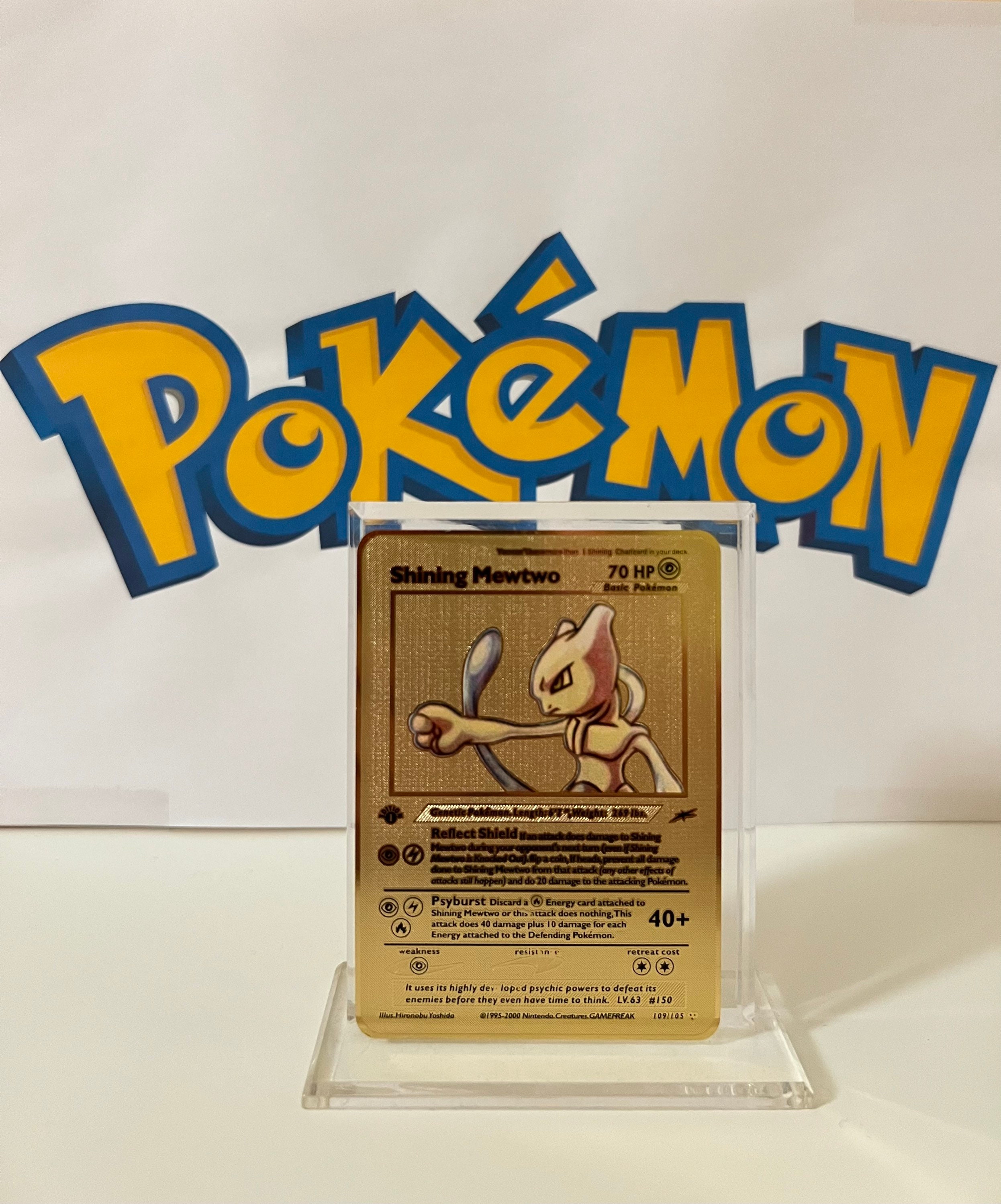 ✨Pokémon TCG Mewtwo VSTAR Gold 086/078 Holo Secret Rare Pokémon Go  Mint/P.Fresh