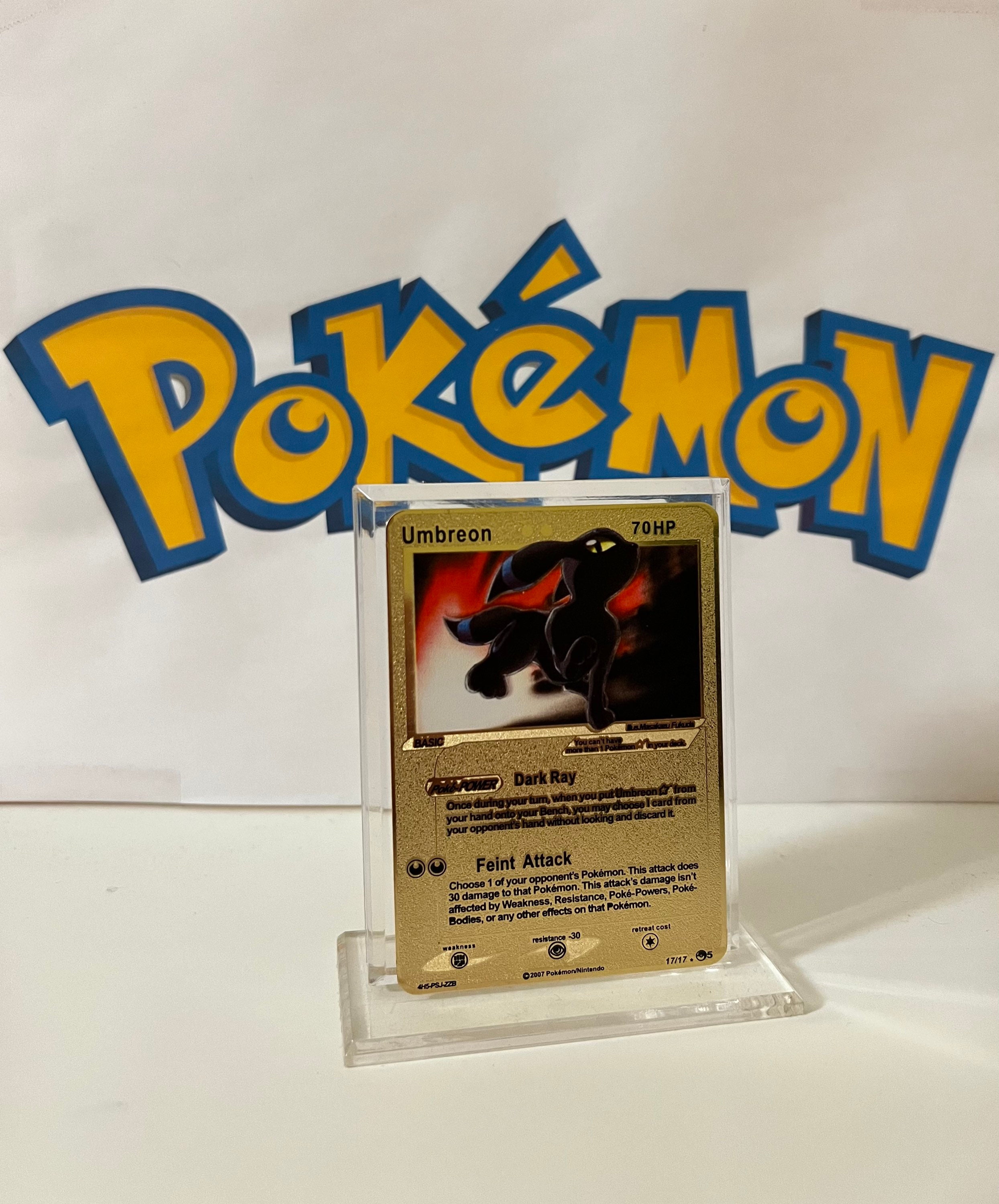 Carta Pokémon em Metal Umbreon, Promoçoes