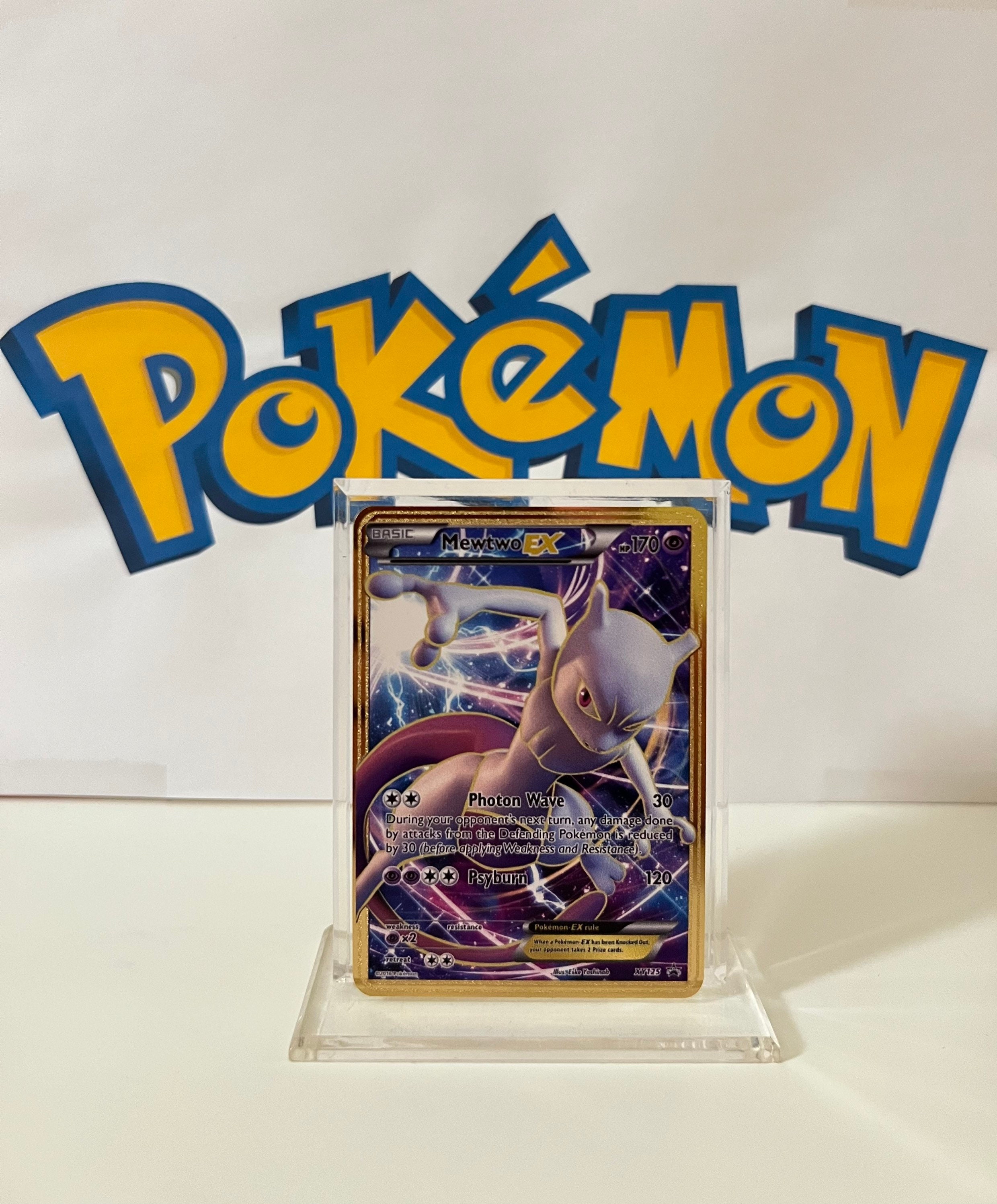 Pokemon Go Mewtwo Vstar 086/078 Gold Effect Secret Rare Textured