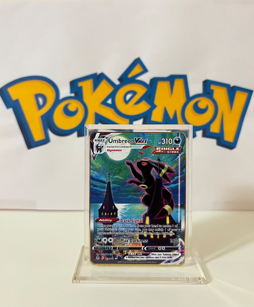 POKEMON - UMBREON VMAX Alt Art PSA 10 #215 Cieli In Evoluzione - Foto 3