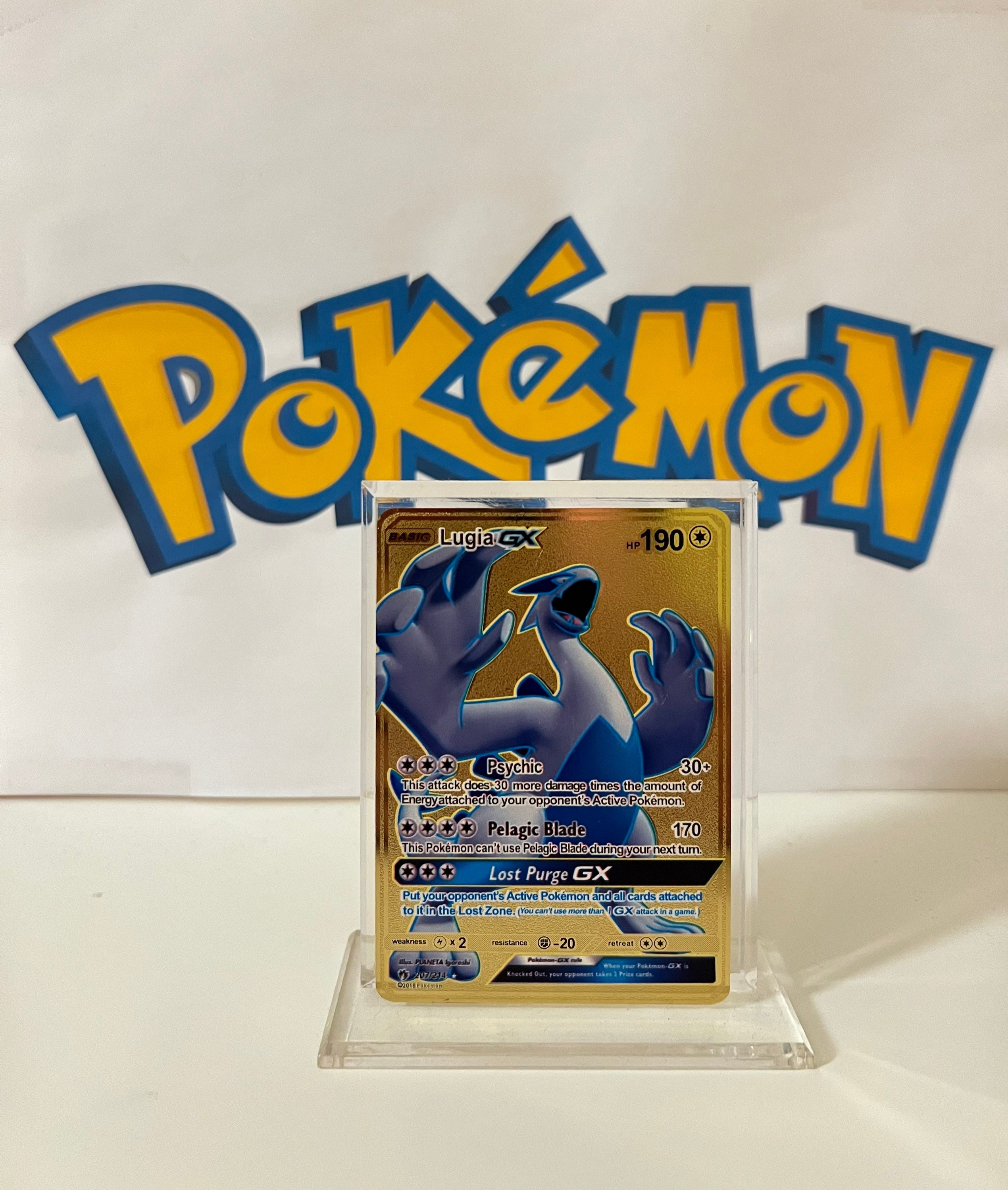 Ho-oh and Lugia GX Full Art Gold Metal Pokemon Card Custom -  Israel