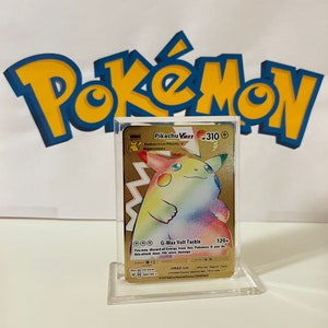 IIDVERT Pikachu Vmax Custom Metal Card?Rainbow Gold Indonesia