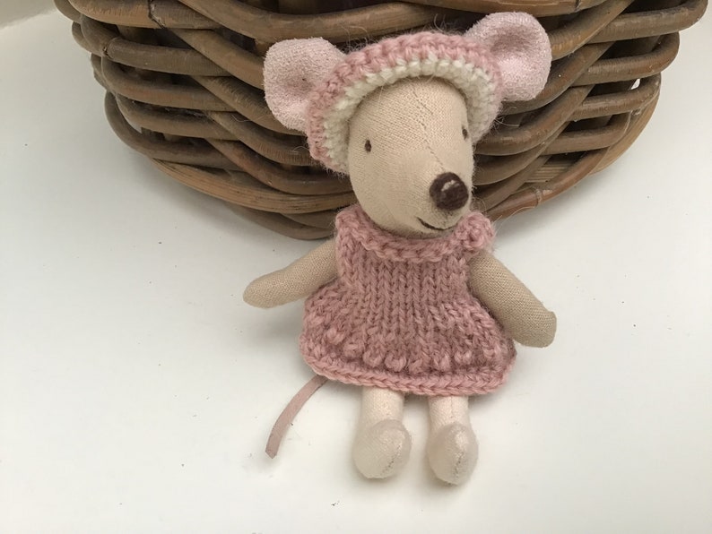 Maileg mouse clothes/little sister Oudroze