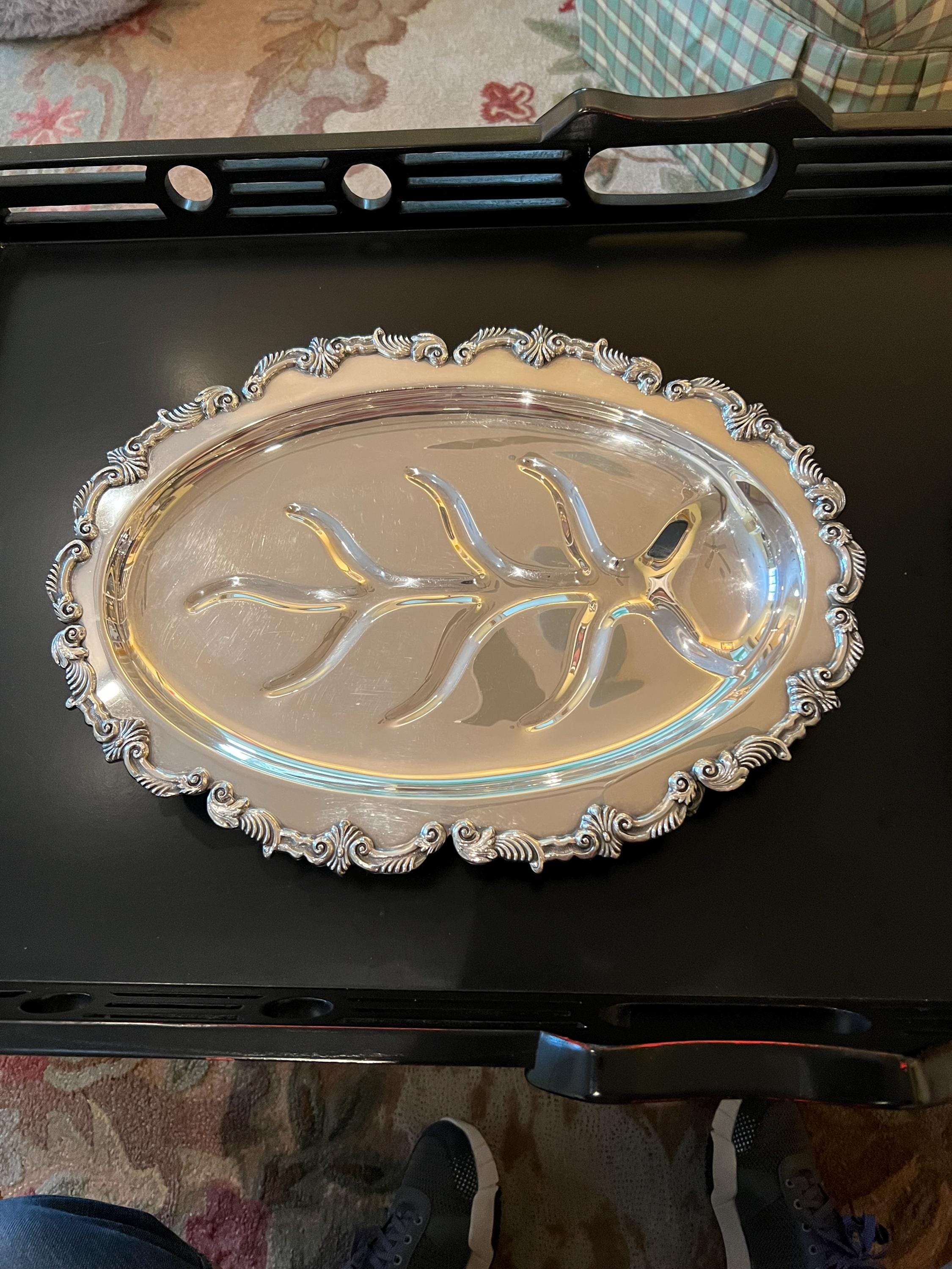 Sheridan Large Silverplate Tray - Etsy